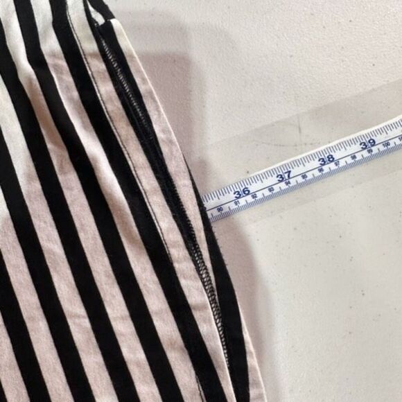 The Impeccable Pig Womens Striped Summer Mini Dress Black White Size Large - Picture 7 of 7
